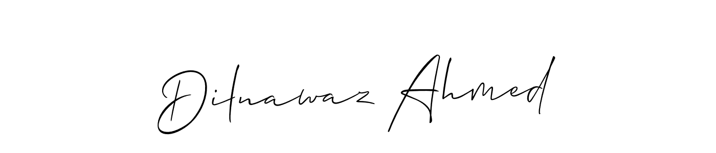 if you are searching for the best signature style for your name Dilnawaz Ahmed. so please give up your signature search. here we have designed multiple signature styles  using Allison_Script. Dilnawaz Ahmed signature style 2 images and pictures png