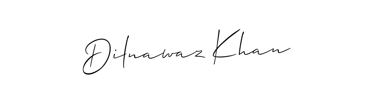 Use a signature maker to create a handwritten signature online. With this signature software, you can design (Allison_Script) your own signature for name Dilnawaz Khan. Dilnawaz Khan signature style 2 images and pictures png