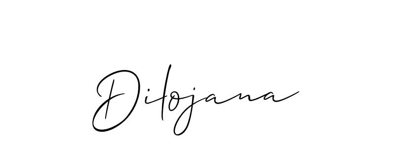 Create a beautiful signature design for name Dilojana. With this signature (Allison_Script) fonts, you can make a handwritten signature for free. Dilojana signature style 2 images and pictures png