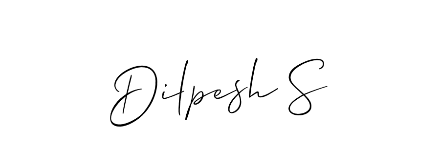 Allison_Script is a professional signature style that is perfect for those who want to add a touch of class to their signature. It is also a great choice for those who want to make their signature more unique. Get Dilpesh S name to fancy signature for free. Dilpesh S signature style 2 images and pictures png