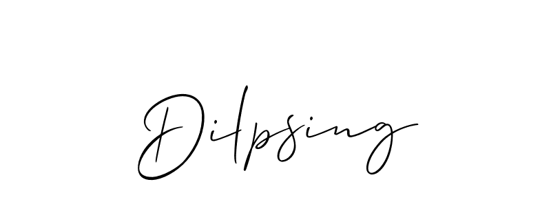 Allison_Script is a professional signature style that is perfect for those who want to add a touch of class to their signature. It is also a great choice for those who want to make their signature more unique. Get Dilpsing name to fancy signature for free. Dilpsing signature style 2 images and pictures png