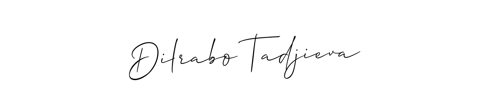 Make a beautiful signature design for name Dilrabo Tadjieva. Use this online signature maker to create a handwritten signature for free. Dilrabo Tadjieva signature style 2 images and pictures png