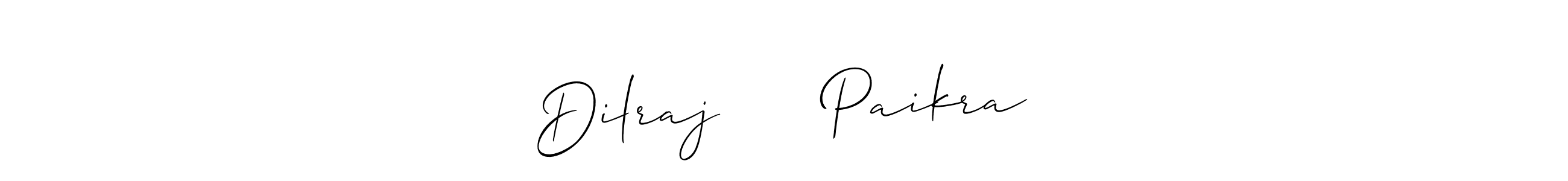 Use a signature maker to create a handwritten signature online. With this signature software, you can design (Allison_Script) your own signature for name Dilraj ❤️❤️ Paikra. Dilraj ❤️❤️ Paikra signature style 2 images and pictures png