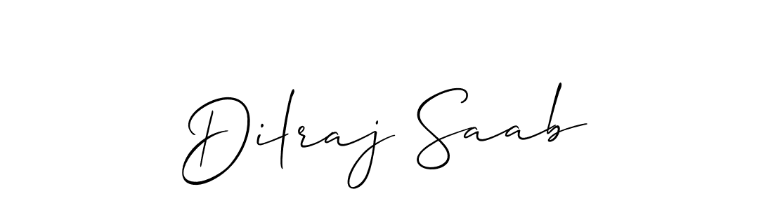 Also we have Dilraj Saab name is the best signature style. Create professional handwritten signature collection using Allison_Script autograph style. Dilraj Saab signature style 2 images and pictures png