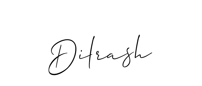 How to make Dilrash name signature. Use Allison_Script style for creating short signs online. This is the latest handwritten sign. Dilrash signature style 2 images and pictures png