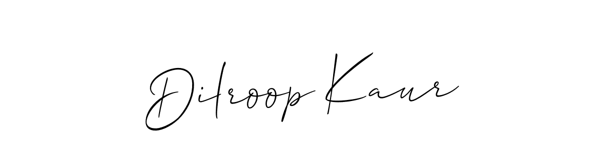 It looks lik you need a new signature style for name Dilroop Kaur. Design unique handwritten (Allison_Script) signature with our free signature maker in just a few clicks. Dilroop Kaur signature style 2 images and pictures png