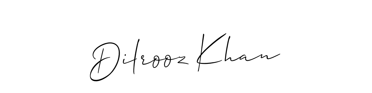 Use a signature maker to create a handwritten signature online. With this signature software, you can design (Allison_Script) your own signature for name Dilrooz Khan. Dilrooz Khan signature style 2 images and pictures png