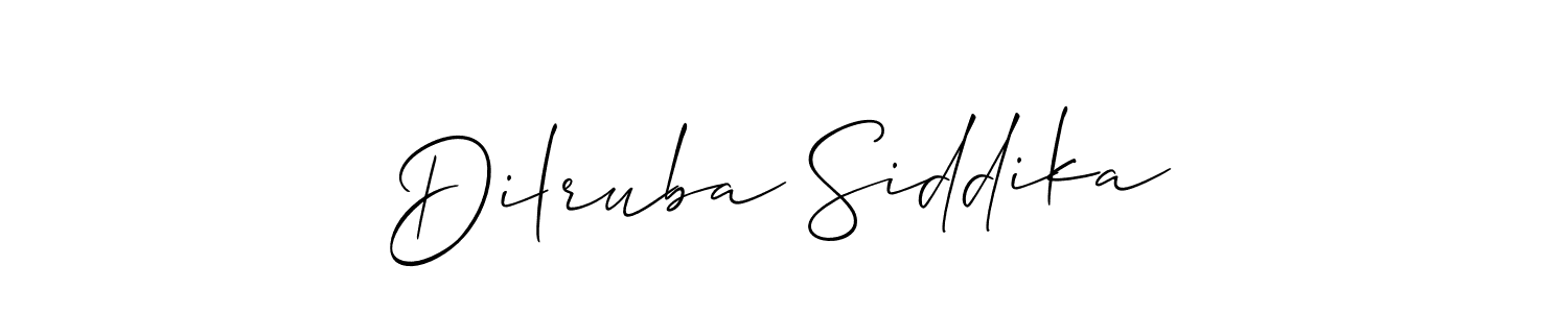 Make a short Dilruba Siddika signature style. Manage your documents anywhere anytime using Allison_Script. Create and add eSignatures, submit forms, share and send files easily. Dilruba Siddika signature style 2 images and pictures png