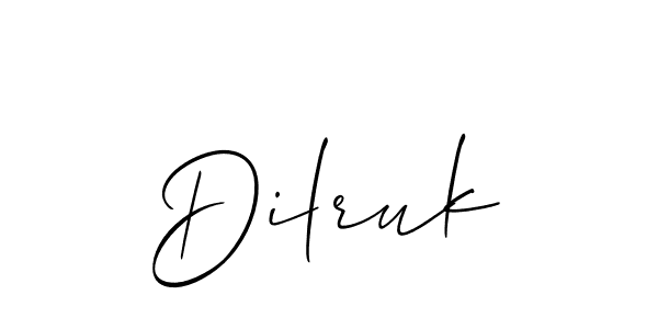 Allison_Script is a professional signature style that is perfect for those who want to add a touch of class to their signature. It is also a great choice for those who want to make their signature more unique. Get Dilruk name to fancy signature for free. Dilruk signature style 2 images and pictures png