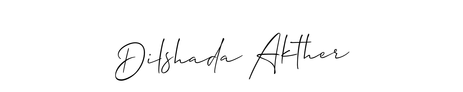 How to Draw Dilshada Akther signature style? Allison_Script is a latest design signature styles for name Dilshada Akther. Dilshada Akther signature style 2 images and pictures png