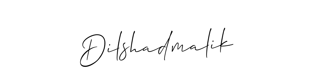 Also You can easily find your signature by using the search form. We will create Dilshadmalik name handwritten signature images for you free of cost using Allison_Script sign style. Dilshadmalik signature style 2 images and pictures png