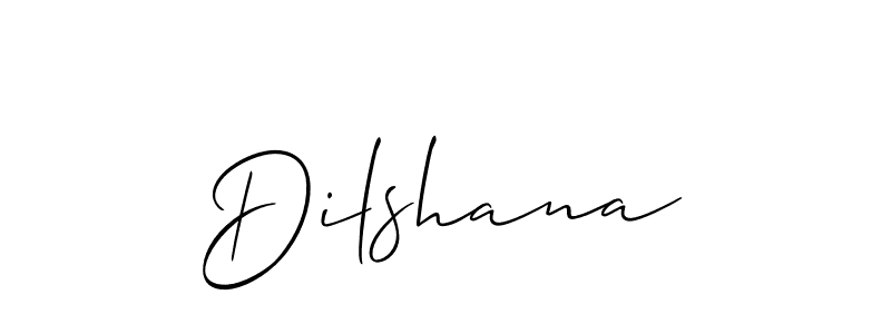 Make a beautiful signature design for name Dilshana. Use this online signature maker to create a handwritten signature for free. Dilshana signature style 2 images and pictures png