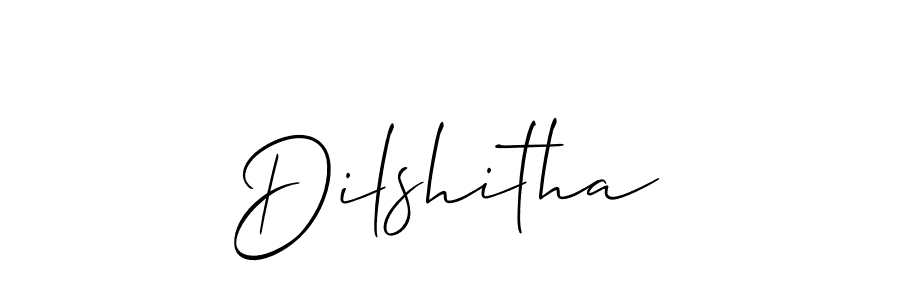 Also we have Dilshitha name is the best signature style. Create professional handwritten signature collection using Allison_Script autograph style. Dilshitha signature style 2 images and pictures png