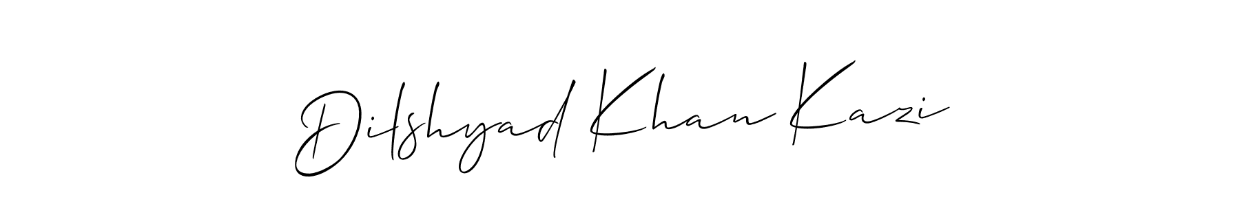Similarly Allison_Script is the best handwritten signature design. Signature creator online .You can use it as an online autograph creator for name Dilshyad Khan Kazi. Dilshyad Khan Kazi signature style 2 images and pictures png