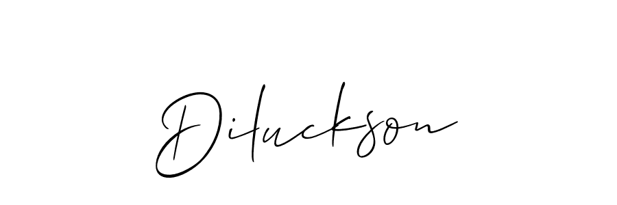 Also You can easily find your signature by using the search form. We will create Diluckson name handwritten signature images for you free of cost using Allison_Script sign style. Diluckson signature style 2 images and pictures png