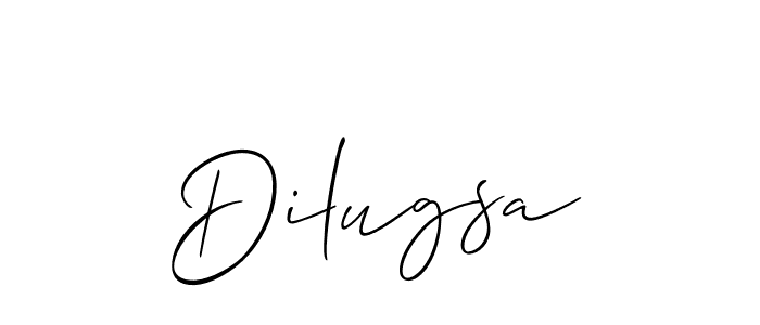 You should practise on your own different ways (Allison_Script) to write your name (Dilugsa) in signature. don't let someone else do it for you. Dilugsa signature style 2 images and pictures png