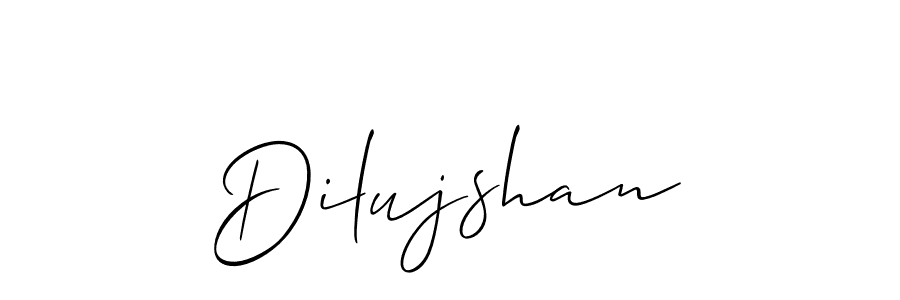 Design your own signature with our free online signature maker. With this signature software, you can create a handwritten (Allison_Script) signature for name Dilujshan. Dilujshan signature style 2 images and pictures png