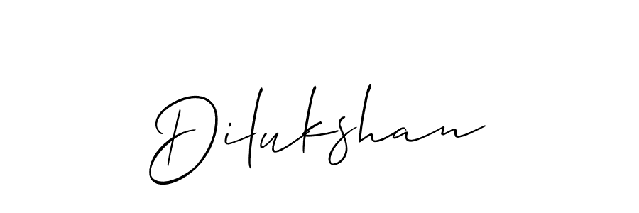 Create a beautiful signature design for name Dilukshan. With this signature (Allison_Script) fonts, you can make a handwritten signature for free. Dilukshan signature style 2 images and pictures png