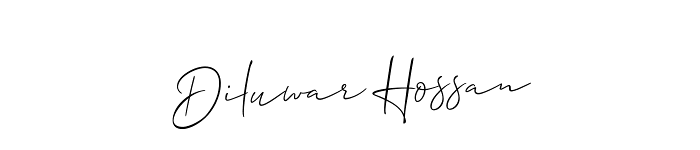 Diluwar Hossan stylish signature style. Best Handwritten Sign (Allison_Script) for my name. Handwritten Signature Collection Ideas for my name Diluwar Hossan. Diluwar Hossan signature style 2 images and pictures png