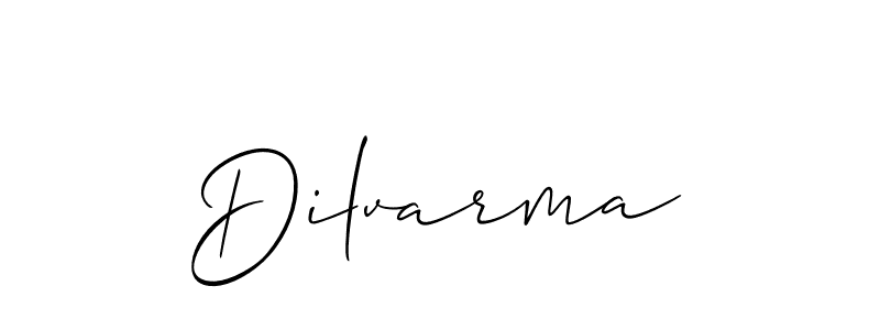 Allison_Script is a professional signature style that is perfect for those who want to add a touch of class to their signature. It is also a great choice for those who want to make their signature more unique. Get Dilvarma name to fancy signature for free. Dilvarma signature style 2 images and pictures png