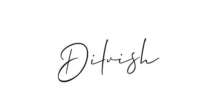 How to make Dilvish signature? Allison_Script is a professional autograph style. Create handwritten signature for Dilvish name. Dilvish signature style 2 images and pictures png