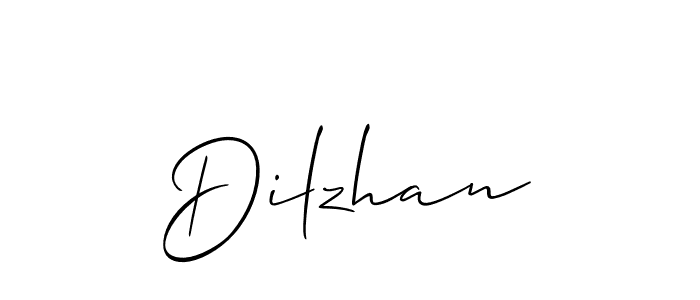 Use a signature maker to create a handwritten signature online. With this signature software, you can design (Allison_Script) your own signature for name Dilzhan. Dilzhan signature style 2 images and pictures png