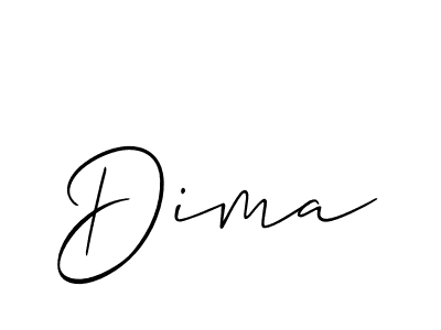 The best way (Allison_Script) to make a short signature is to pick only two or three words in your name. The name Dima include a total of six letters. For converting this name. Dima signature style 2 images and pictures png