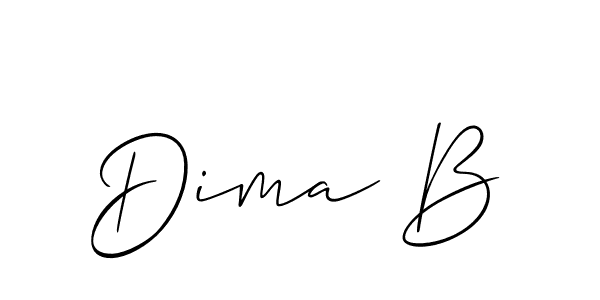 Best and Professional Signature Style for Dima B. Allison_Script Best Signature Style Collection. Dima B signature style 2 images and pictures png