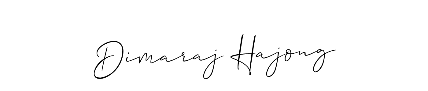 Make a beautiful signature design for name Dimaraj Hajong. With this signature (Allison_Script) style, you can create a handwritten signature for free. Dimaraj Hajong signature style 2 images and pictures png