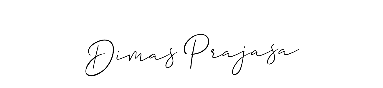 Use a signature maker to create a handwritten signature online. With this signature software, you can design (Allison_Script) your own signature for name Dimas Prajasa. Dimas Prajasa signature style 2 images and pictures png