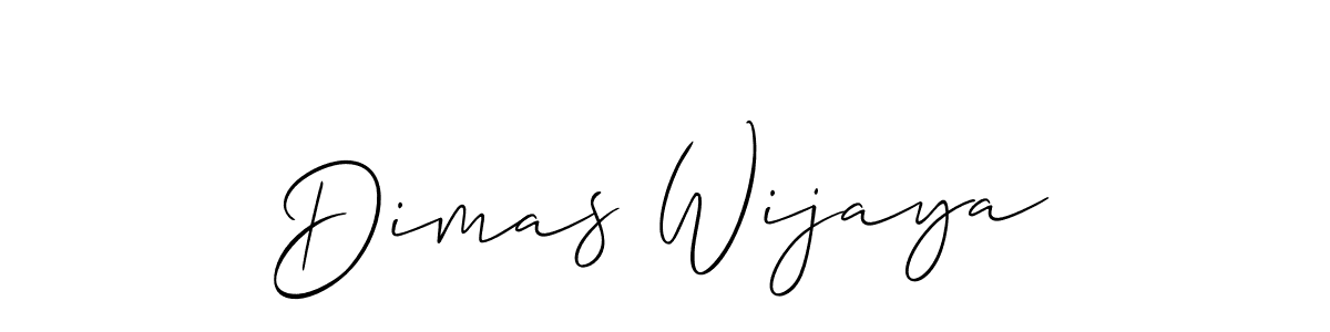 It looks lik you need a new signature style for name Dimas Wijaya. Design unique handwritten (Allison_Script) signature with our free signature maker in just a few clicks. Dimas Wijaya signature style 2 images and pictures png