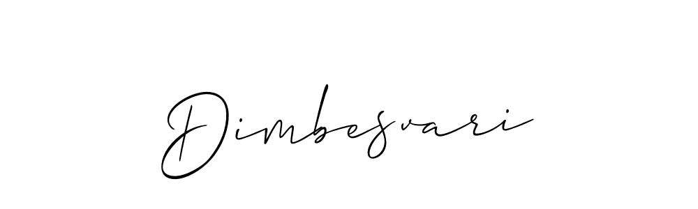 How to make Dimbesvari signature? Allison_Script is a professional autograph style. Create handwritten signature for Dimbesvari name. Dimbesvari signature style 2 images and pictures png