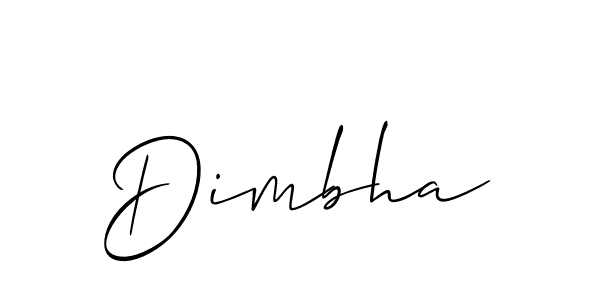Once you've used our free online signature maker to create your best signature Allison_Script style, it's time to enjoy all of the benefits that Dimbha name signing documents. Dimbha signature style 2 images and pictures png