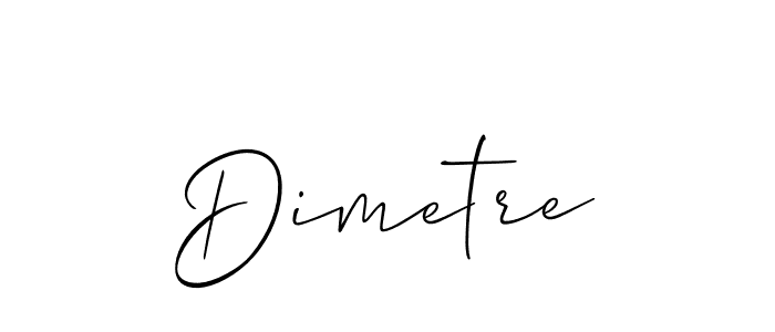 The best way (Allison_Script) to make a short signature is to pick only two or three words in your name. The name Dimetre include a total of six letters. For converting this name. Dimetre signature style 2 images and pictures png