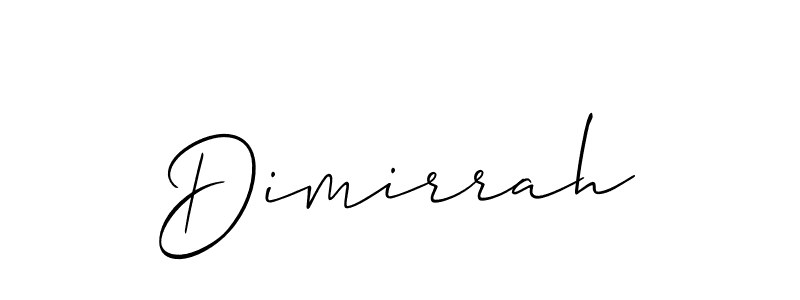 Make a beautiful signature design for name Dimirrah. Use this online signature maker to create a handwritten signature for free. Dimirrah signature style 2 images and pictures png