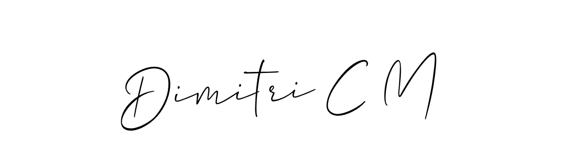 Allison_Script is a professional signature style that is perfect for those who want to add a touch of class to their signature. It is also a great choice for those who want to make their signature more unique. Get Dimitri C M name to fancy signature for free. Dimitri C M signature style 2 images and pictures png