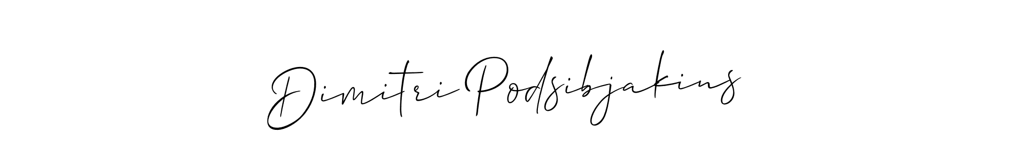 Make a beautiful signature design for name Dimitri Podsibjakins. Use this online signature maker to create a handwritten signature for free. Dimitri Podsibjakins signature style 2 images and pictures png