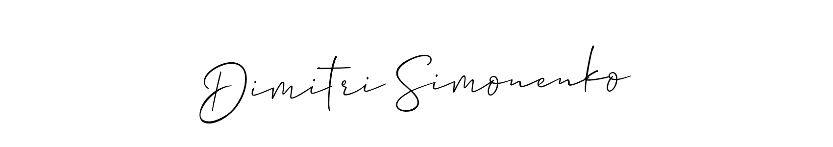 Once you've used our free online signature maker to create your best signature Allison_Script style, it's time to enjoy all of the benefits that Dimitri Simonenko name signing documents. Dimitri Simonenko signature style 2 images and pictures png