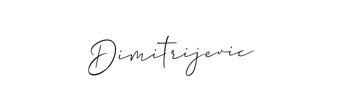 Create a beautiful signature design for name Dimitrijevic. With this signature (Allison_Script) fonts, you can make a handwritten signature for free. Dimitrijevic signature style 2 images and pictures png