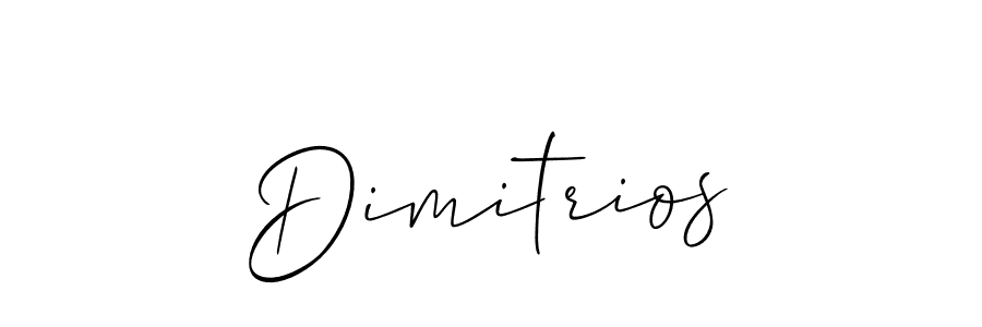 Make a beautiful signature design for name Dimitrios. With this signature (Allison_Script) style, you can create a handwritten signature for free. Dimitrios signature style 2 images and pictures png