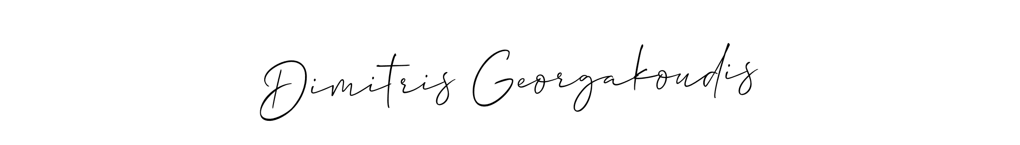 Design your own signature with our free online signature maker. With this signature software, you can create a handwritten (Allison_Script) signature for name Dimitris Georgakoudis. Dimitris Georgakoudis signature style 2 images and pictures png
