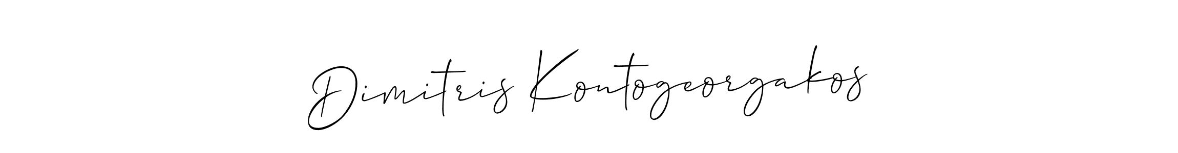 How to make Dimitris Kontogeorgakos name signature. Use Allison_Script style for creating short signs online. This is the latest handwritten sign. Dimitris Kontogeorgakos signature style 2 images and pictures png