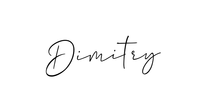 Use a signature maker to create a handwritten signature online. With this signature software, you can design (Allison_Script) your own signature for name Dimitry. Dimitry signature style 2 images and pictures png