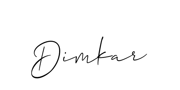 Dimkar stylish signature style. Best Handwritten Sign (Allison_Script) for my name. Handwritten Signature Collection Ideas for my name Dimkar. Dimkar signature style 2 images and pictures png