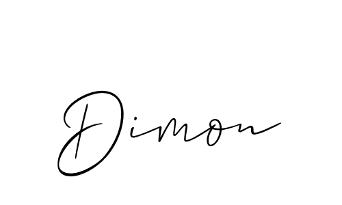 How to make Dimon signature? Allison_Script is a professional autograph style. Create handwritten signature for Dimon name. Dimon signature style 2 images and pictures png