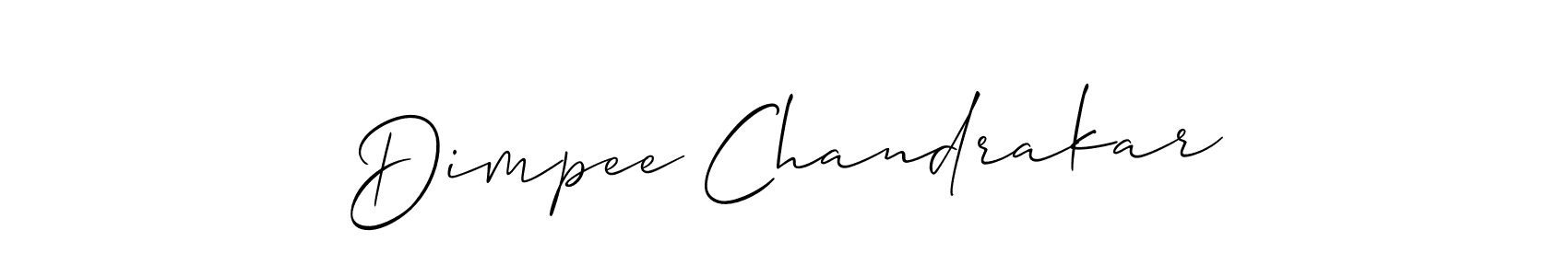 Best and Professional Signature Style for Dimpee Chandrakar. Allison_Script Best Signature Style Collection. Dimpee Chandrakar signature style 2 images and pictures png