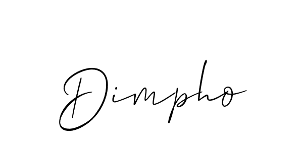 Similarly Allison_Script is the best handwritten signature design. Signature creator online .You can use it as an online autograph creator for name Dimpho. Dimpho signature style 2 images and pictures png