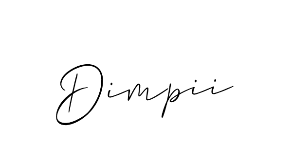 Dimpii stylish signature style. Best Handwritten Sign (Allison_Script) for my name. Handwritten Signature Collection Ideas for my name Dimpii. Dimpii signature style 2 images and pictures png