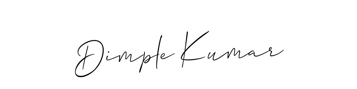 Use a signature maker to create a handwritten signature online. With this signature software, you can design (Allison_Script) your own signature for name Dimple Kumar. Dimple Kumar signature style 2 images and pictures png