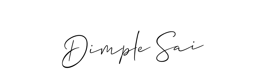 Allison_Script is a professional signature style that is perfect for those who want to add a touch of class to their signature. It is also a great choice for those who want to make their signature more unique. Get Dimple Sai name to fancy signature for free. Dimple Sai signature style 2 images and pictures png